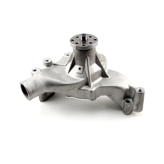 Bomba de agua larga de aluminio de alto volumen Chevy BBC 454 satinada