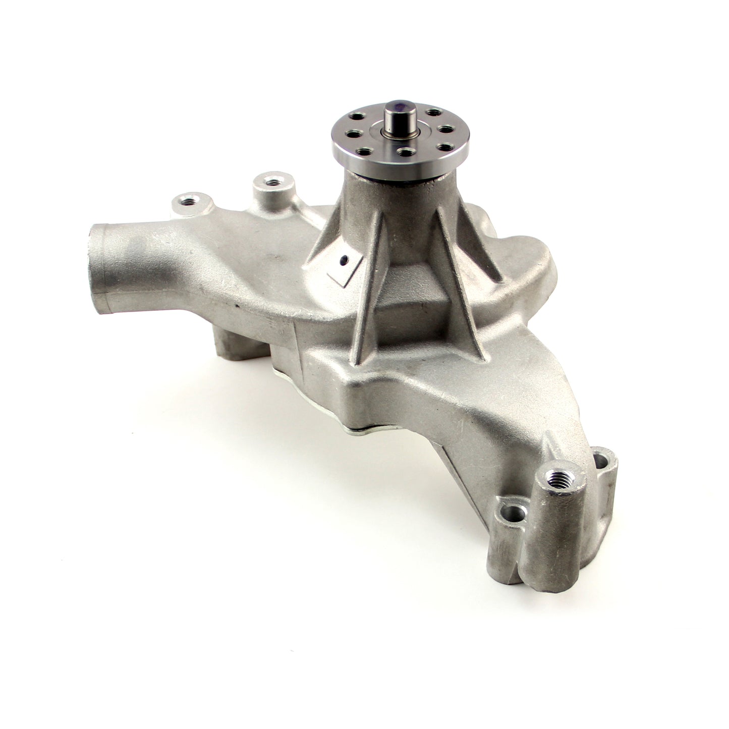 Bomba de agua larga de aluminio de alto volumen Chevy BBC 454 satinada