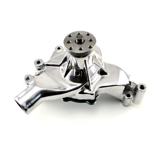 Chevy BBC 454 High Volume Aluminum Long Water Pump Chrome