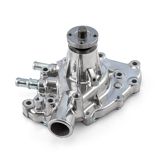 Bomba de agua para el lado del pasajero de aluminio de alto volumen Ford SB 289 302 351 Windsor pulida