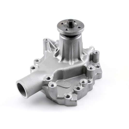 Bomba de agua de aluminio de rotación inversa de alto volumen para Ford 302 351C Cleveland, satinada