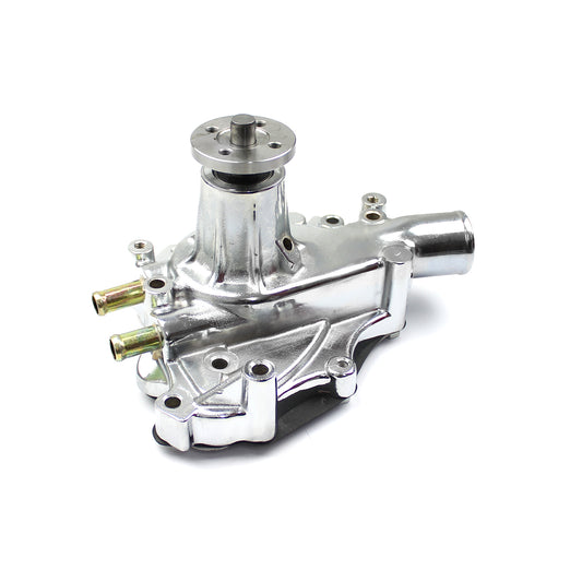 Bomba de agua Ford SB 289 302 351 Windsor de aluminio de alto volumen, lado del conductor, pulida