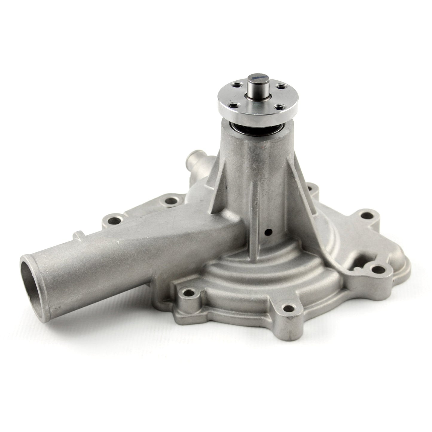 Bomba de agua corta de aluminio de alto volumen Oldsmobile Satinada