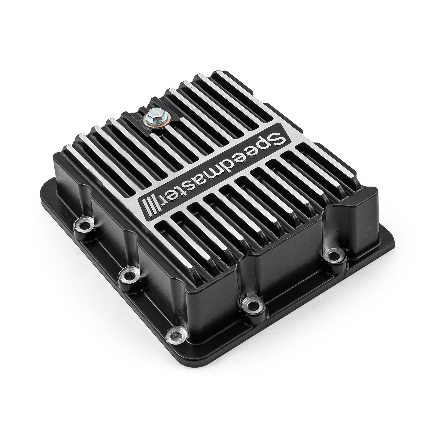 Ford C4 High Volume Transmission Oil Pan Cast Aluminum Finned Black [1.750qt]