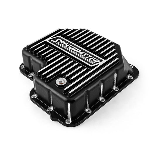 Cárter de aceite de transmisión de alto volumen Ford C6 de aluminio fundido con aletas negras