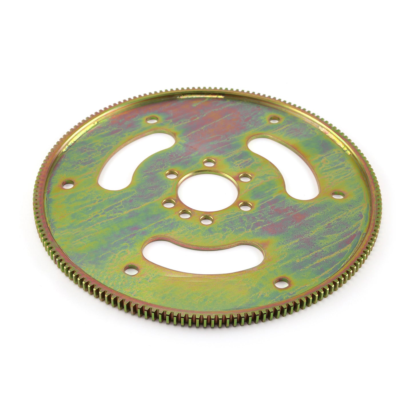 Chevy SBC 350 2 piezas Rms, 168 dientes, 11", balance interno, placa flexible de alta resistencia, zinc