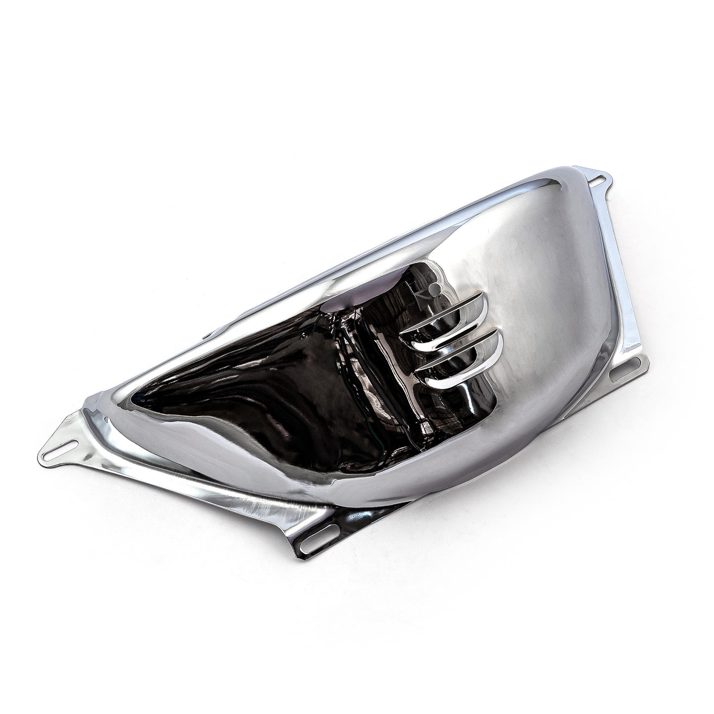 Cubierta antipolvo cromada para volante de inercia Chevy GM Turbo Th350 400 (ranura de arranque de 2 7/8")