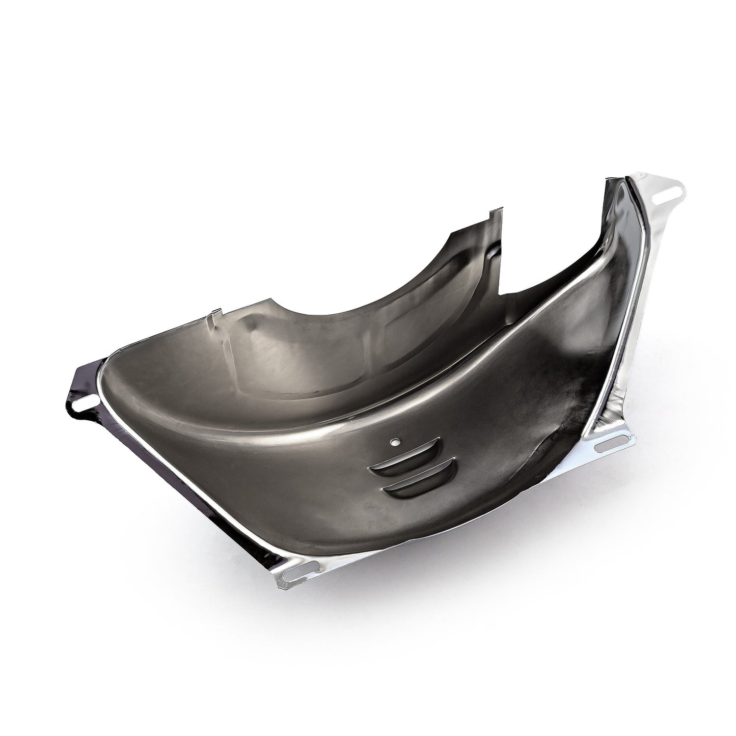 Cubierta antipolvo cromada para volante de inercia Chevy GM Turbo Th350 400 (ranura de arranque de 2 7/8")