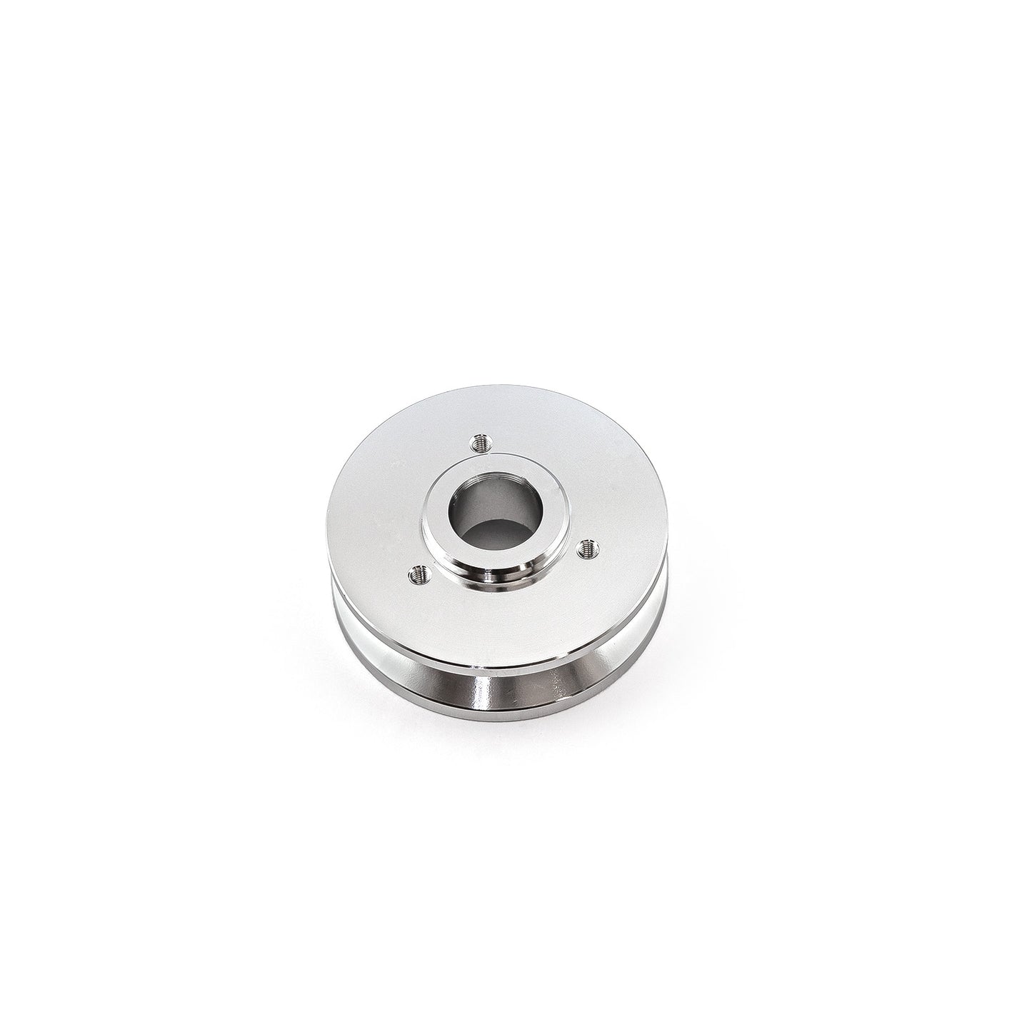Polea de alternador universal de aluminio de una sola ranura para Chevy Ford pulida