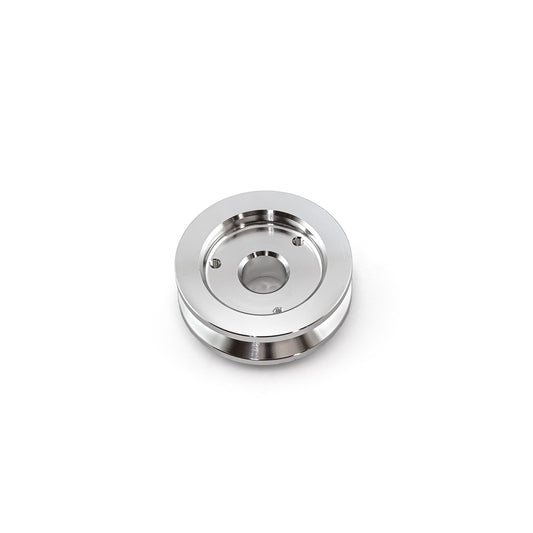 Polea de alternador universal de aluminio de una sola ranura para Chevy Ford pulida