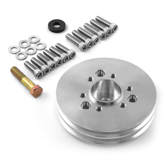 Polea de transmisión de accesorios de 2 ranuras para supercargador Chevy BBC 454 2V