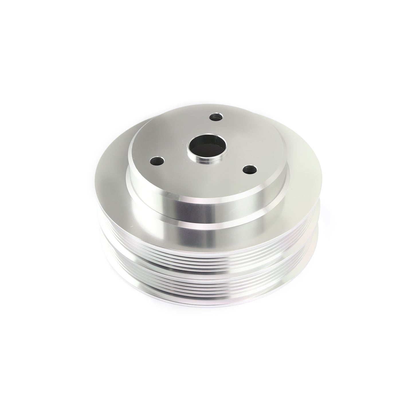 Bomba de agua larga de aluminio billet Chevy SBC LWP con polea serpentina doble