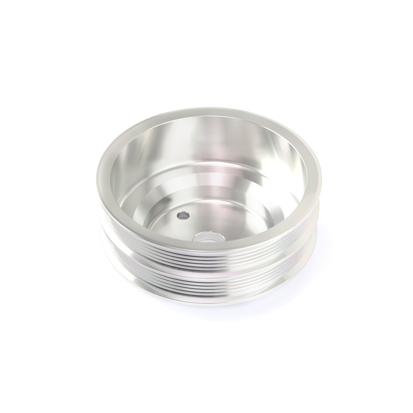 Bomba de agua larga de aluminio billet Chevy SBC LWP con polea serpentina doble