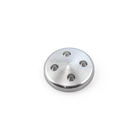 Cubierta de la bomba de agua corta para Chevy SBC 350 [satinada]