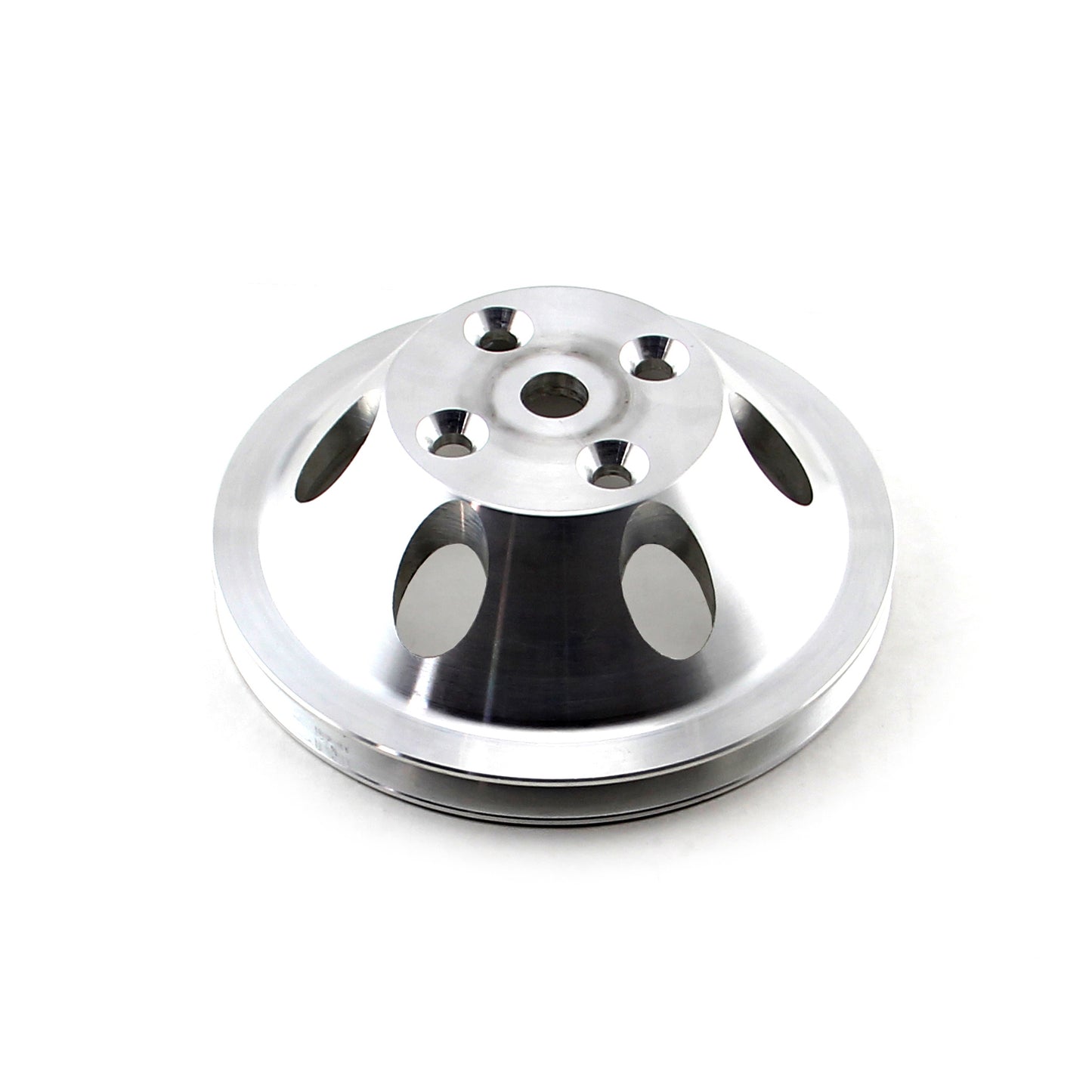 Polea de bomba de agua larga de aluminio billet para Chevy SBC 350, LWP, de una ranura