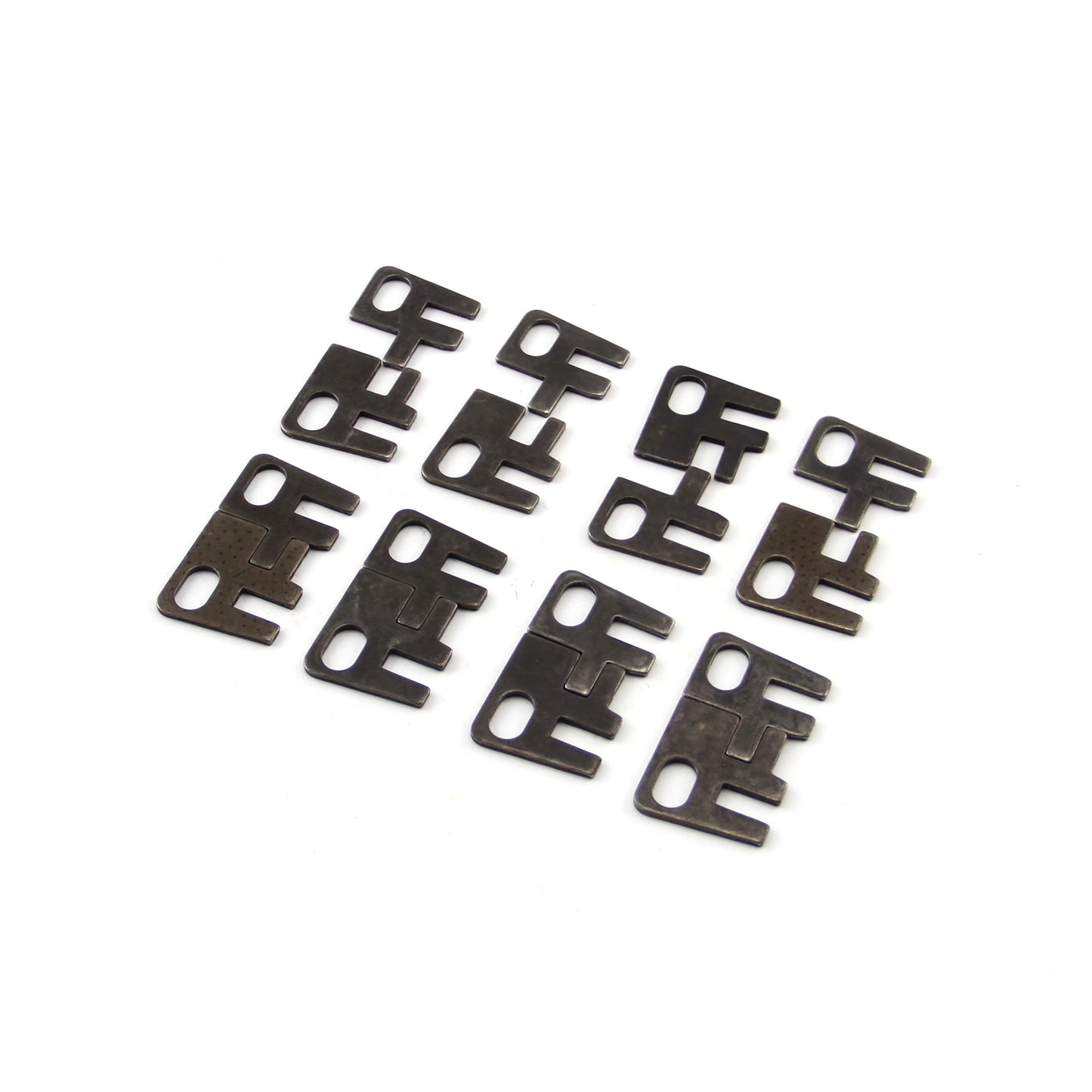 Placas guía planas Windsor para Ford SB 289 302 351 (varilla de 5/16" - manivela de 7/16" - ajuste de 2 piezas)