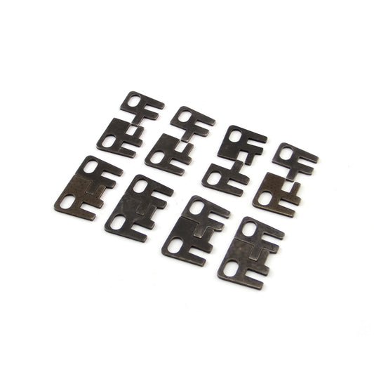 Placas guía planas Windsor para Ford SB 289 302 351 (varilla de 5/16" - manivela de 7/16" - ajuste de 2 piezas)