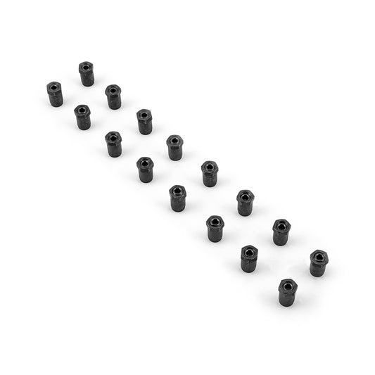 Juego de tuercas para balancines Polylock de 7/16" (compatible con balancines de acero inoxidable)