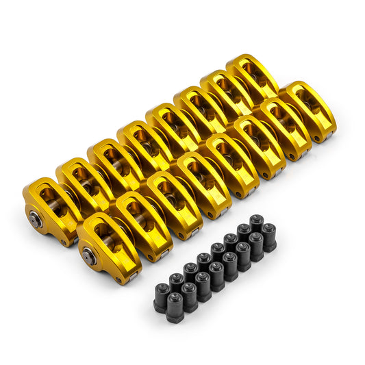 Juego de balancines de aluminio de 7/16" con relación de transmisión de 1.5 para Chevy SBC 350