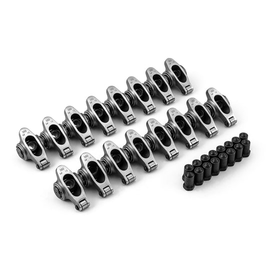 Juego de balancines de acero inoxidable de 3/8" para Chevy SBC 350, relación 1.5