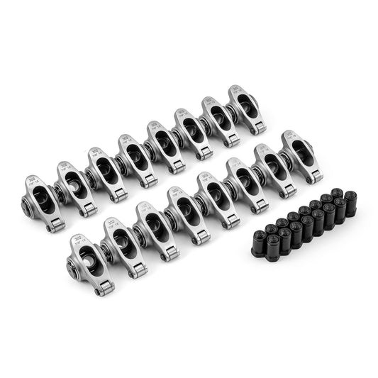 Juego de balancines de rodillos de acero inoxidable Ford SB 289 302 351 Windsor de 1,6" y 7/16"