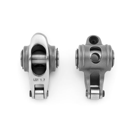 Chevy GM LS1 1.7 Ratio Stainless Steel Roller Rocker Arm Set Stud Mount