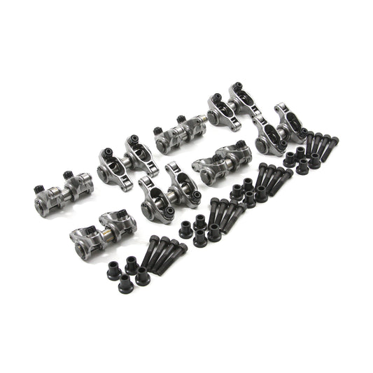 Chevy GM LS1 / LS6 1.8 Ratio Adjustable Stainless Steel Roller Rocker Arm Set