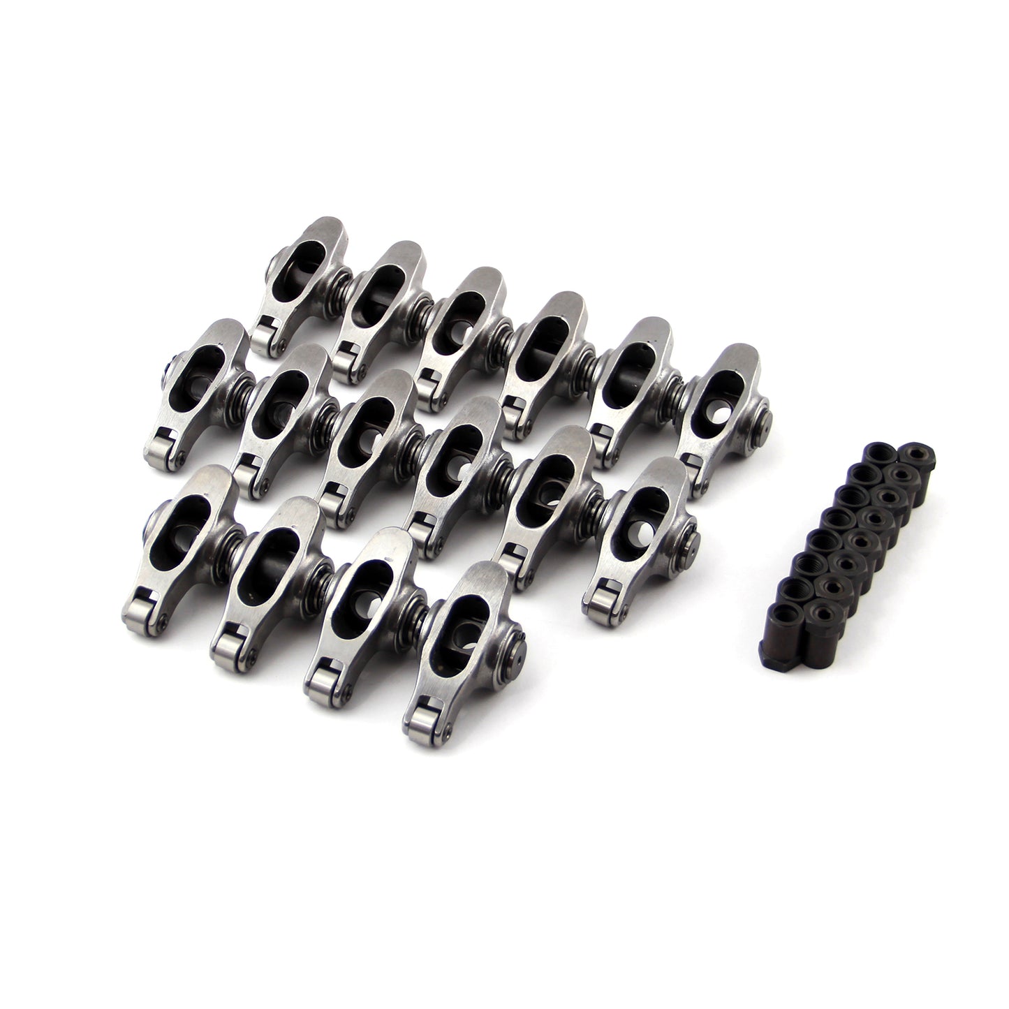 Ford SB 289 302 351 Windsor 1.6 3/8" Self Align S. Steel Roller Rocker Arm Set