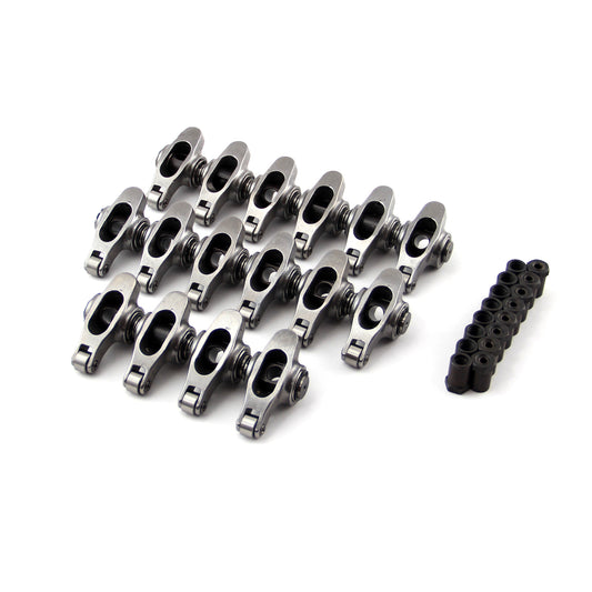 Ford SB 289 302 351 Windsor 1.6 3/8" Self Align S. Steel Roller Rocker Arm Set