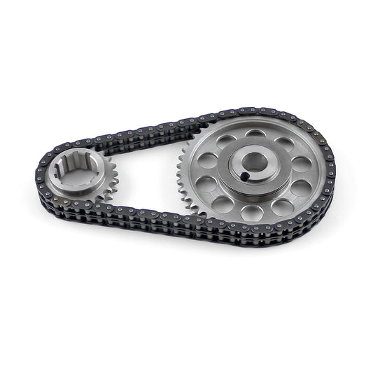 Kit de cadena de distribución de acero macizo de 9 ranuras y doble rodillo para Ford 429 460 (Tor/Brg)
