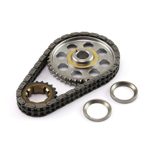 Cadena de distribución de acero billet de 9 ranuras y doble rodillo para Ford SB 289 302 351 (principios y finales)