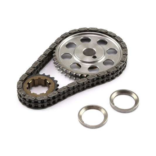 Cadena de distribución de acero billet de 9 ranuras y doble rodillo para Ford SB 289 302 351 (principios y finales)