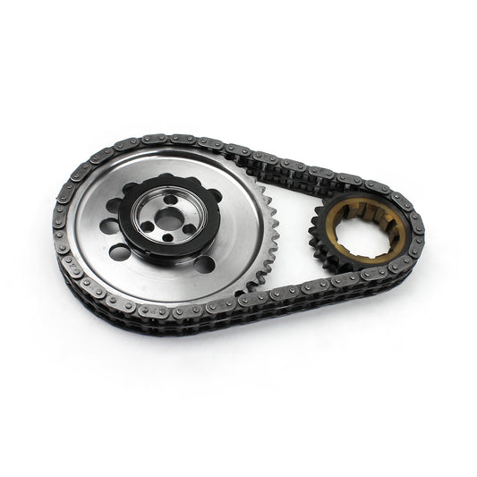 Kit de cadena de distribución de acero billet de 9 ranuras y doble rodillo para Chevy GM LS7