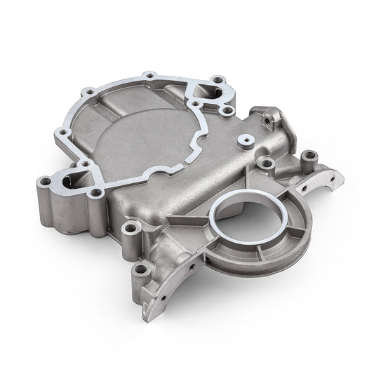 Cubierta de cadena de distribución de aluminio para Ford SB 289 302 351 Windsor 1968-80 (sin EFI)