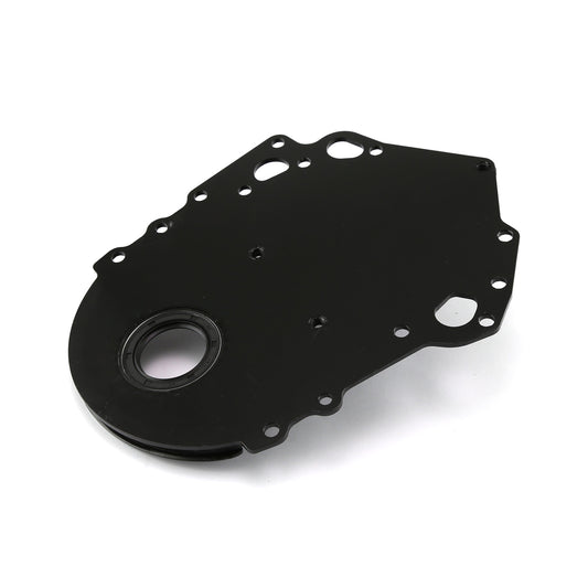 Tapa de distribución de aluminio negro con sello para Ford 302 351C Cleveland