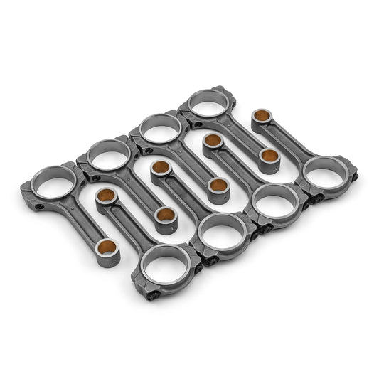 Bielas de 5.700" 2.100" 0.927" con buje de bronce 5140. Compatible con: Chevy SBC 350 7/16