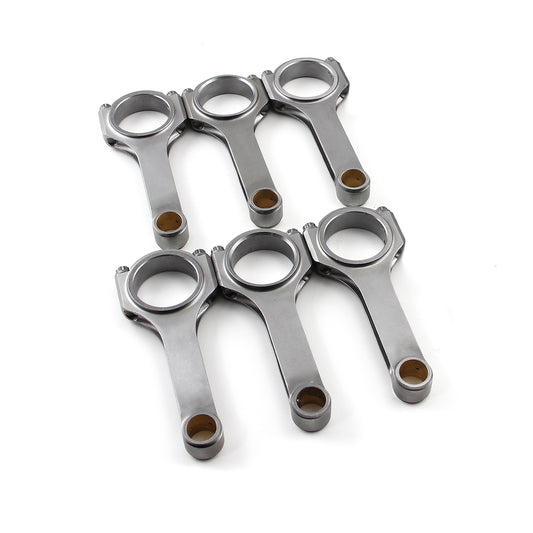 H Beam 5.700" 2.000" .927" Bronze Bush 4340 Connecting Rods Chevy 194 230 292