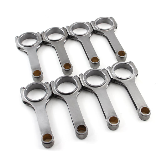 H Beam 6.100" 2.100" .927" 4340 Connecting Rods Chevy SBC 350 w/ ARP 8740