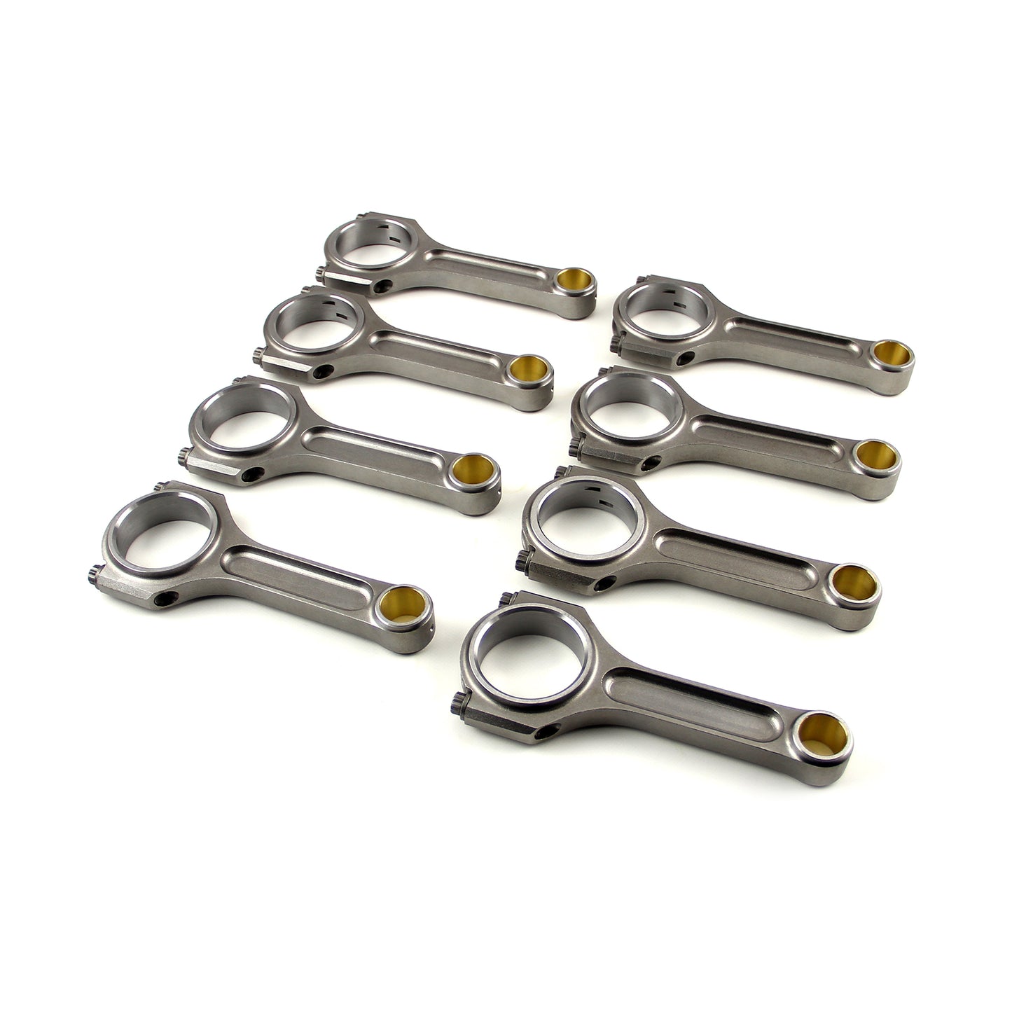 I Beam Race 6.700" 2.200" .990" Bronze Bush 4340 Connecting Rods - Chevy BBC 454