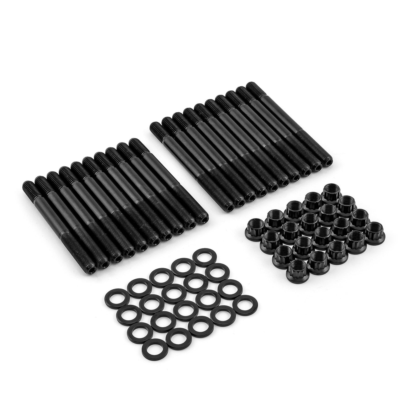 Kit de espárragos de culata de 12 puntas para Ford 302 351C Cleveland [Compatible con culatas Speedmaster 3V]