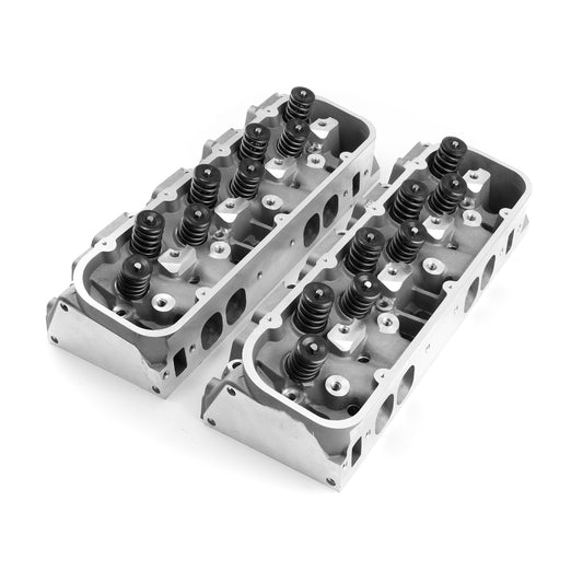 Chevy BBC 454 320cc 119cc Solid Flat Assembled Cylinder Heads