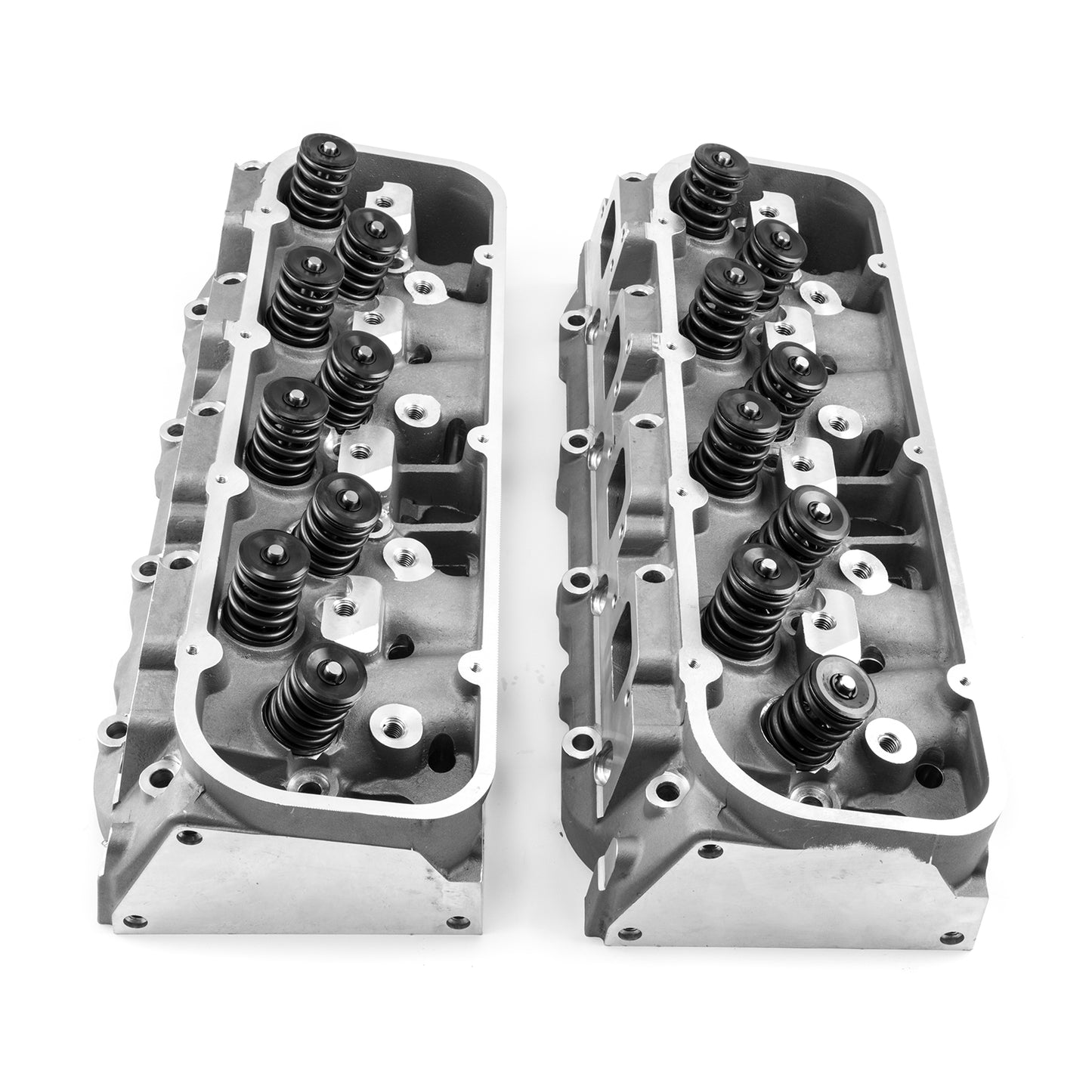 Chevy BBC 454 320cc 119cc Solid Flat Assembled Cylinder Heads
