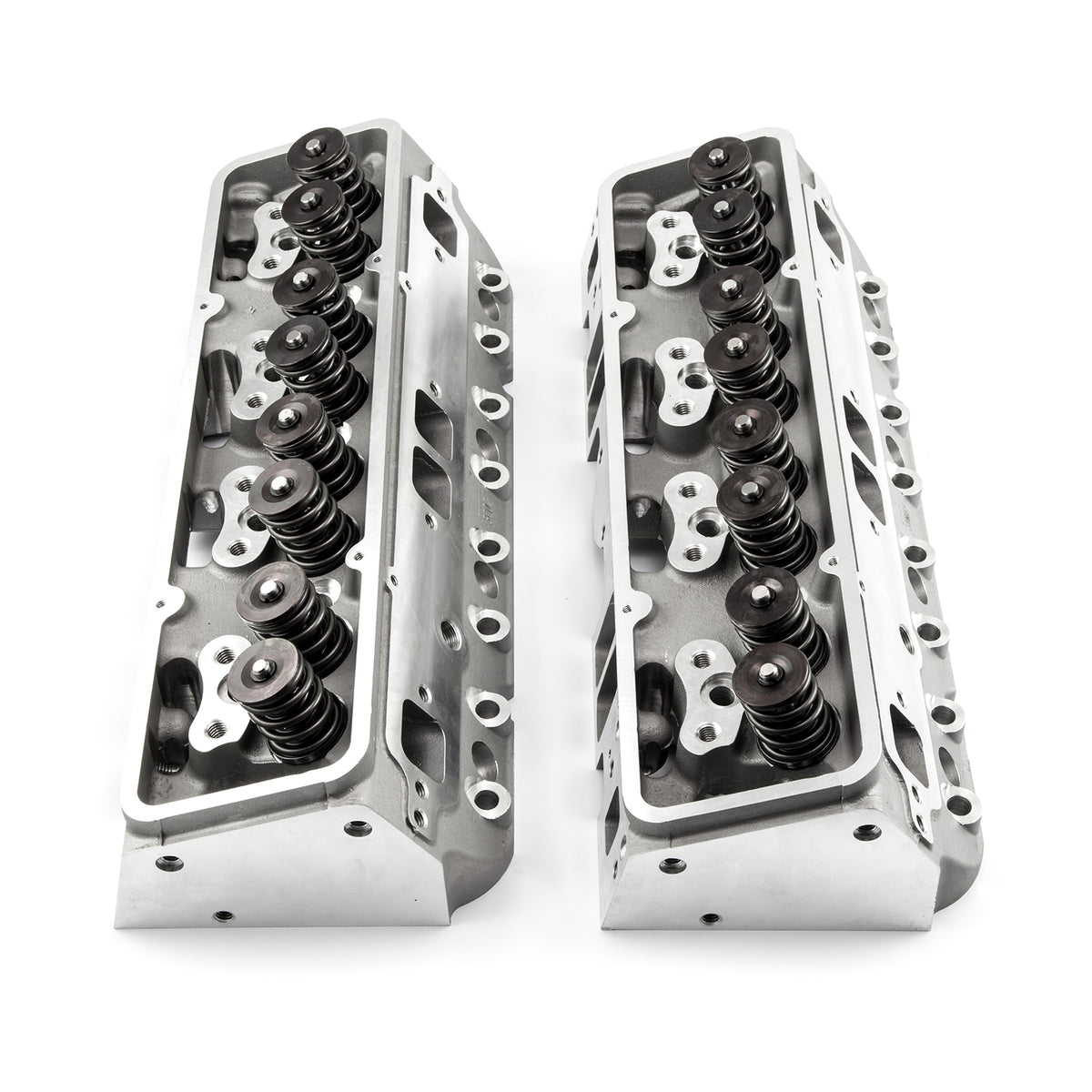 Chevy SBC 350 190cc 64cc Angle Hydraulic Flat Assembled Cylinder Heads