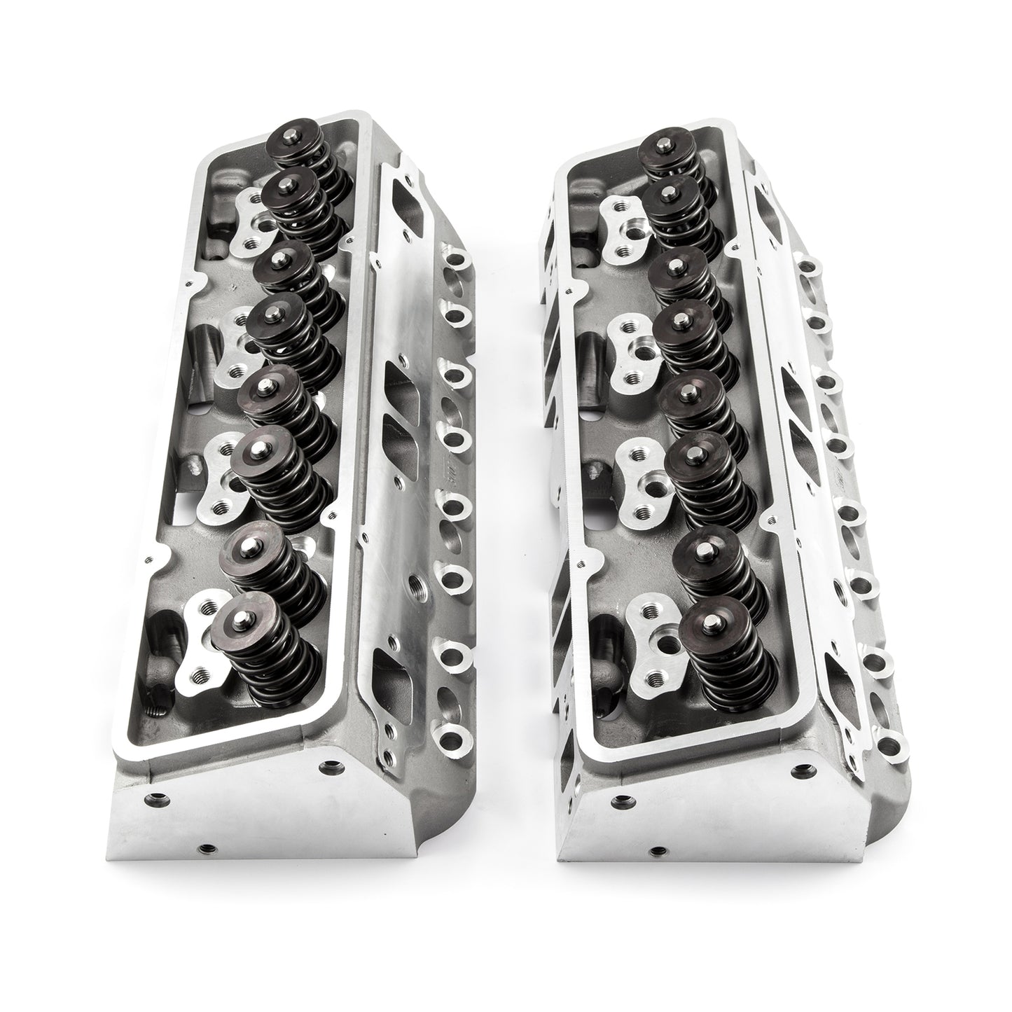 Chevy SBC 350 205cc 64cc Straight Solid Flat Assembled Cylinder Heads