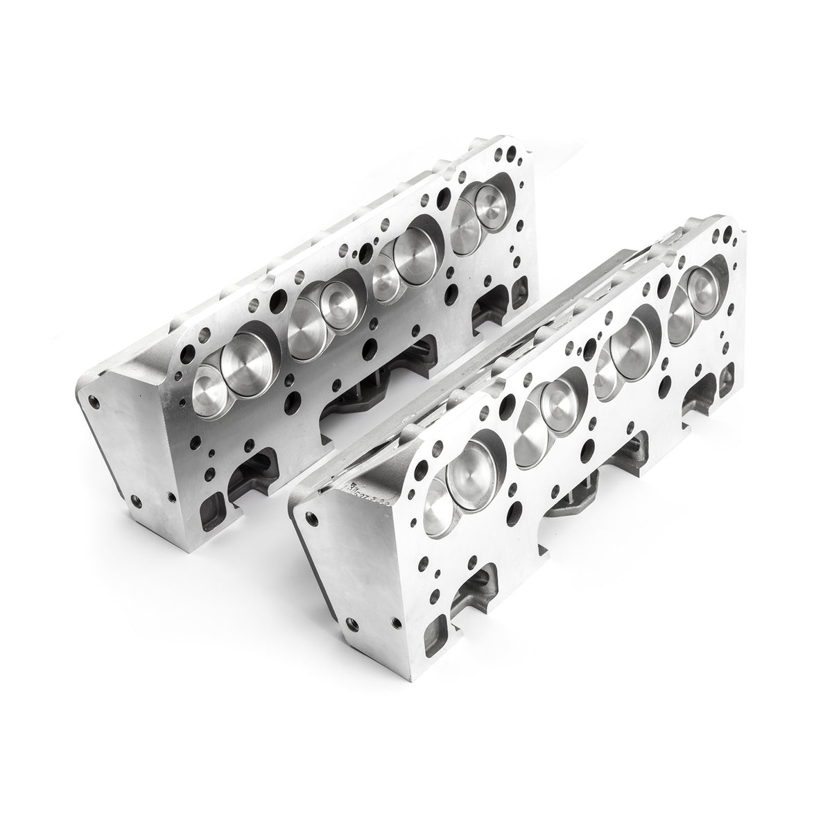 Chevy SBC 350 190cc 64cc Angle Hydraulic Roller Assembled Cylinder Heads