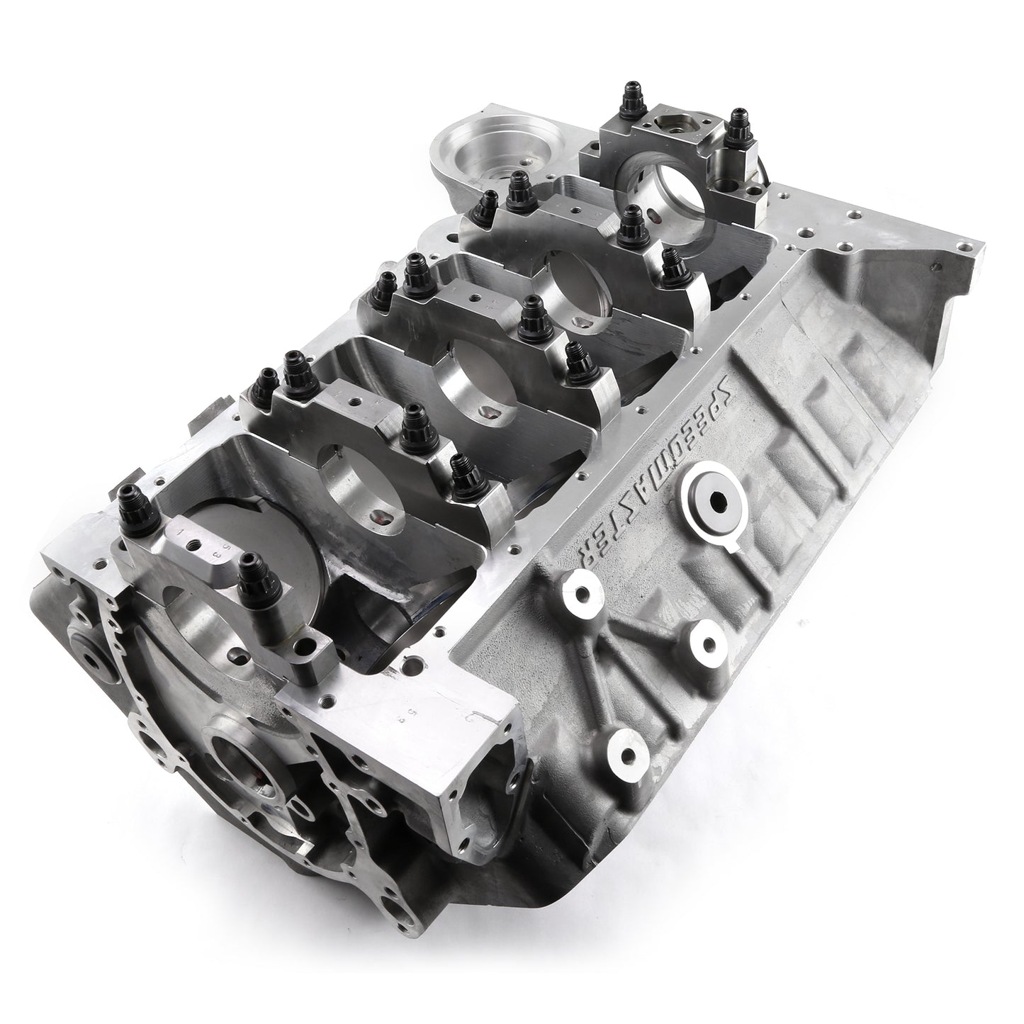 Bloque de motor de aluminio Speedmaster Chevy SBC 350 B-4.000 DH-9.025 con espárrago de cabeza de 3/8"