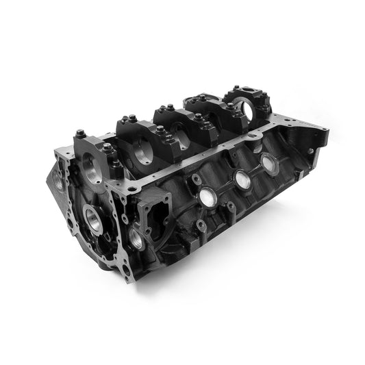 Bloque de motor de hierro desnudo de 4 pernos con cigüeñal principal de palanquilla para Chevy SBC 350 B-4.125 M-350 DH-9.025