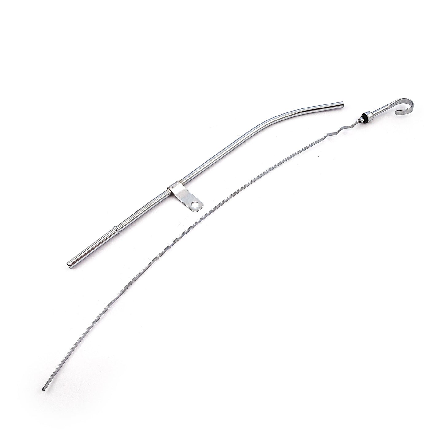Varilla de nivel de aceite de motor cromada para Chevy SBC 350 1980-82