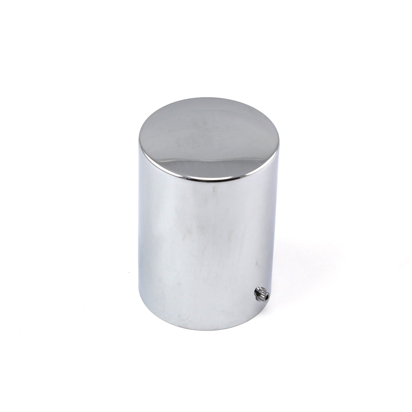 4 9/32" x 3 11/16" Chrome Oil Filter Cover - w/Set Screw