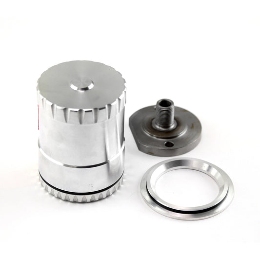 Filtro de aceite reutilizable de aluminio billet para GM Chevy con elemento de acero inoxidable e imán